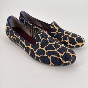 Rothy’s Limited Edition The Loafers in Navy/Indigo Giraffe, Size 8.5